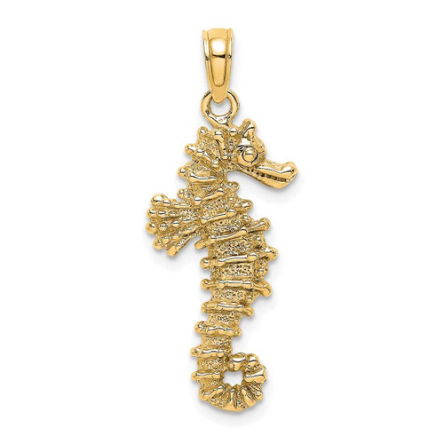 Image of 14K Yellow Gold Seahorse Pendant