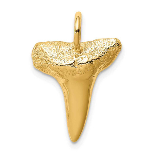 Image of 14K Yellow Gold Shark Tooth Charm