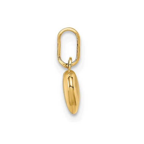 Image of 14K Yellow Gold Small Hollow Heart Charm