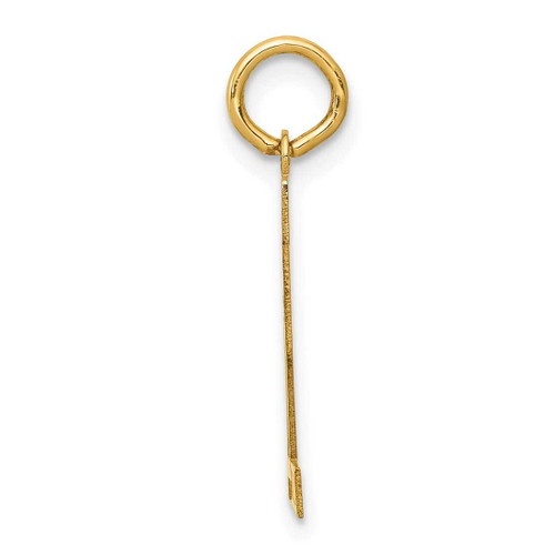 Image of 14K Yellow Gold Small Satin Number 72 Charm