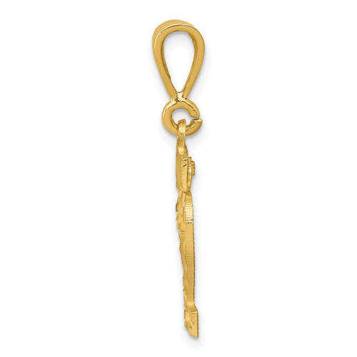Image of 14K Yellow Gold Small Shiny-Cut Number 22 Pendant