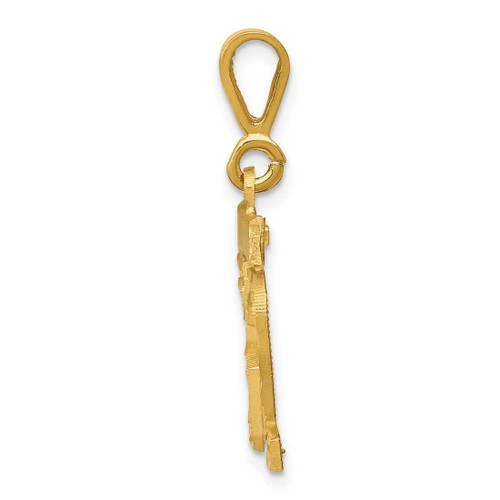 Image of 14K Yellow Gold Small Shiny-Cut Number 32 Charm
