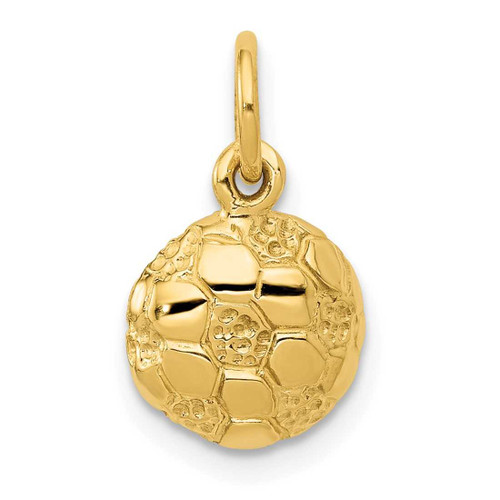 Image of 14K Yellow Gold Soccer Ball Charm C587