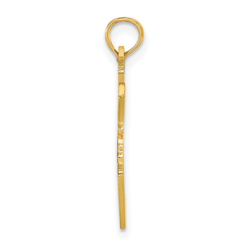 Image of 14K Yellow Gold Solid Idaho State Pendant