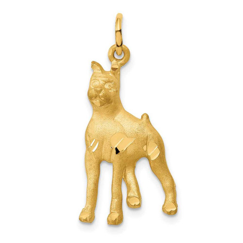 Image of 14K Yellow Gold Solid Polished Boxer Charm