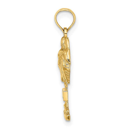 Image of 14K Yellow Gold St. George Palm Tree Pendant