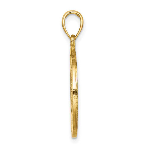 Image of 14K Yellow Gold St. Lucia Twin Pitons Pendant