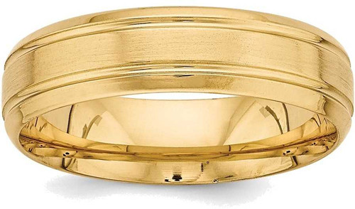 Image of 14K Yellow Gold Standard Comfort Fit Fancy Band Ring YB103S