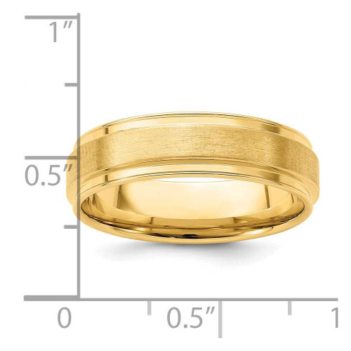 Image of 14K Yellow Gold Standard Comfort Fit Fancy Band Ring YB118S