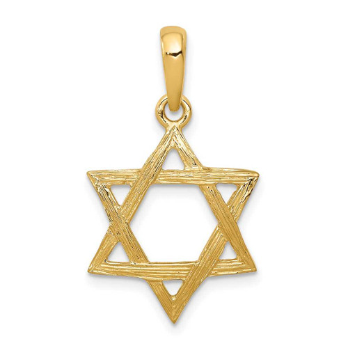 Image of 14K Yellow Gold Star Of David Pendant K532