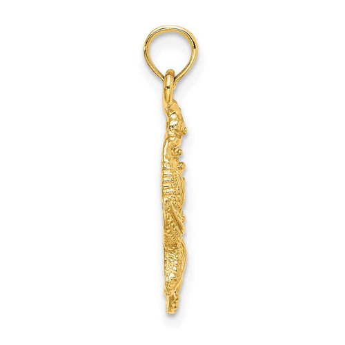 Image of 14K Yellow Gold Starfish & Seahorse Pendant K7831
