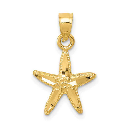 Image of 14K Yellow Gold Starfish Pendant K2948