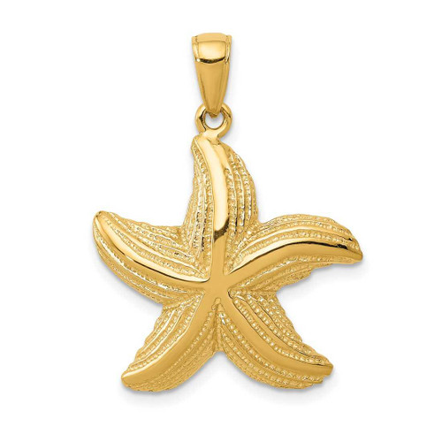 Image of 14K Yellow Gold Starfish Pendant K2962