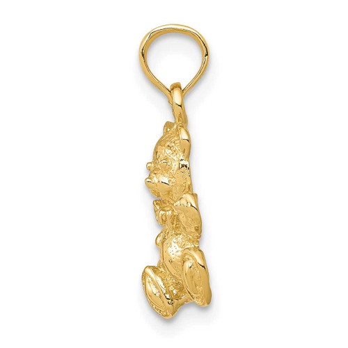 Image of 14K Yellow Gold Teddy Bear Pendant