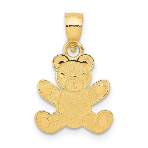 Image of 14K Yellow Gold Teddy Bear Pendant K4762