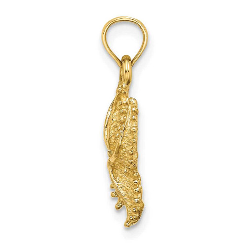 Image of 14K Yellow Gold Textured Starfish Pendant K8069