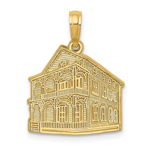 Image of 14K Yellow Gold The Pink House - Cape May, NJ Pendant