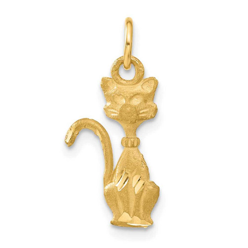Image of 14K Yellow Gold Tom Cat Charm