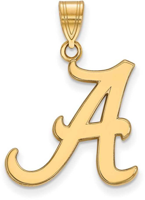 Image of 14K Yellow Gold University of Alabama Large Pendant by LogoArt (4Y004UAL)