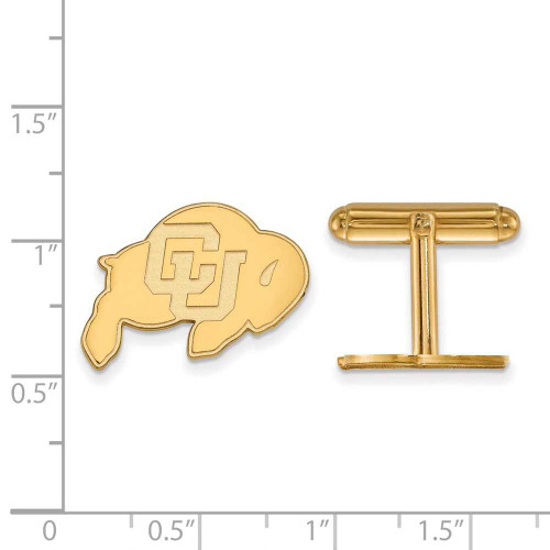 Image of 14K Yellow Gold University of Colorado Cuff Links by LogoArt