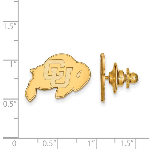 Image of 14K Yellow Gold University of Colorado Lapel Pin by LogoArt