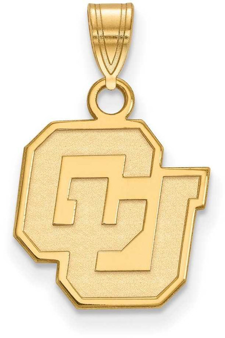 Image of 14K Yellow Gold University of Colorado Small Pendant by LogoArt (4Y025UCO)