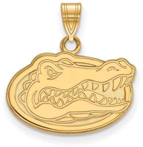 Image of 14K Yellow Gold University of Florida Small Pendant by LogoArt (4Y002UFL)