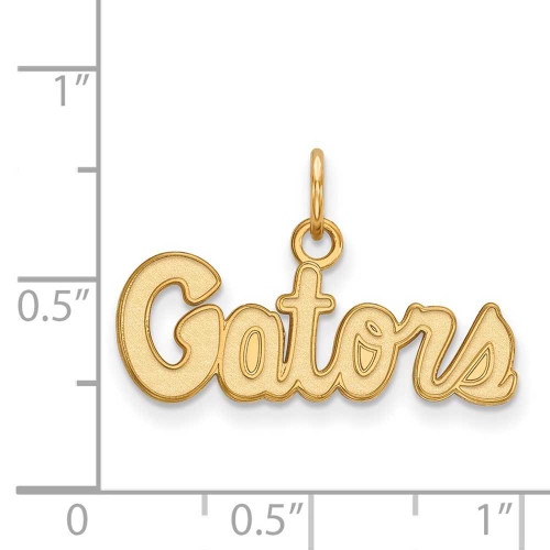 Image of 14K Yellow Gold University of Florida X-Small Pendant by LogoArt (4Y043UFL)