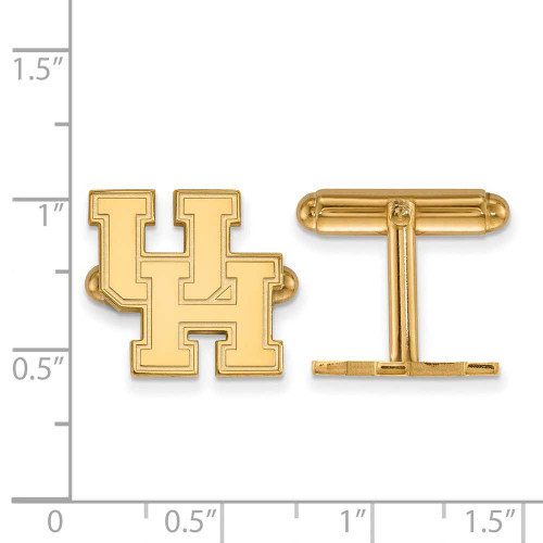 Image of 14K Yellow Gold University of Houston Cuff Links by LogoArt