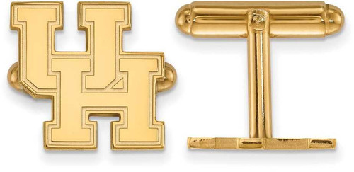 Image of 14K Yellow Gold University of Houston Cuff Links by LogoArt