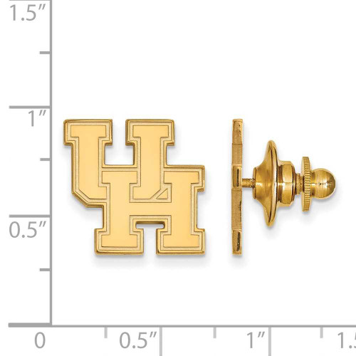 Image of 14K Yellow Gold University of Houston Lapel Pin by LogoArt