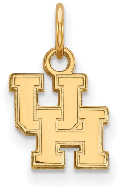 Image of 14K Yellow Gold University of Houston X-Small Pendant by LogoArt (4Y001UHO)