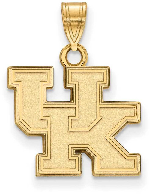 Image of 14K Yellow Gold University of Kentucky Small Pendant by LogoArt (4Y002UK)