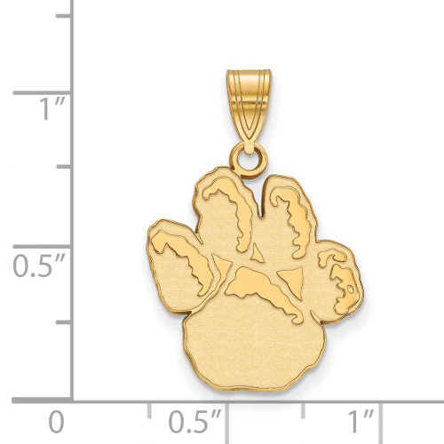 Image of 14K Yellow Gold University of Pittsburgh Large Pendant by LogoArt (4Y044UPI)