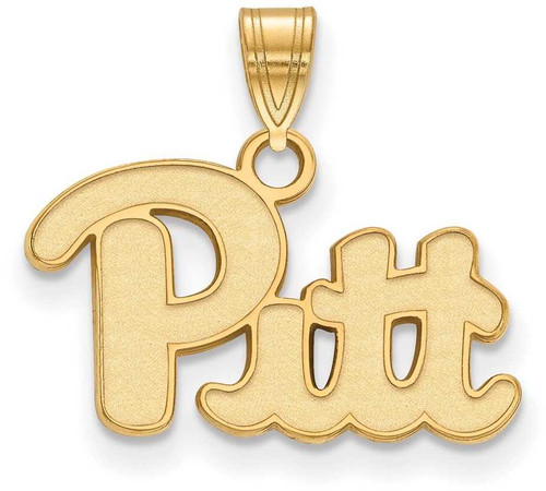 Image of 14K Yellow Gold University of Pittsburgh Small Pendant by LogoArt (4Y002UPI)