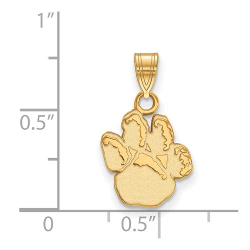 Image of 14K Yellow Gold University of Pittsburgh Small Pendant by LogoArt (4Y042UPI)