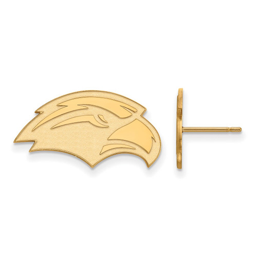 14K Yellow Gold University of Southern Miss Small Post Earrings by LogoArt