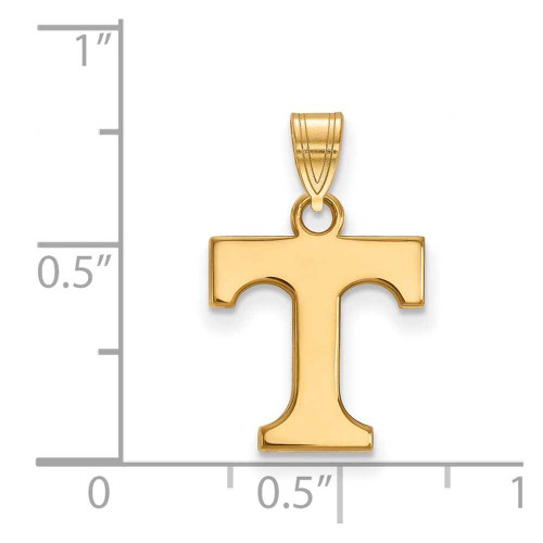 Image of 14K Yellow Gold University of Tennessee Small Pendant by LogoArt (4Y002UTN)