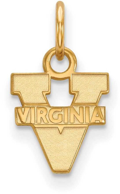 Image of 14K Yellow Gold University of Virginia X-Small Pendant by LogoArt (4Y001UVA)