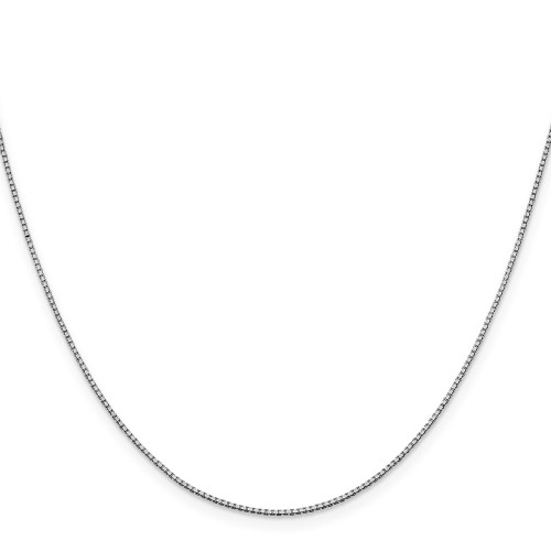 Image of 16" 10K White Gold 1mm Box Chain Necklace