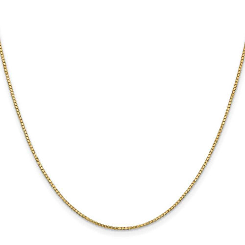 Image of 16" 10K Yellow Gold 1.1mm Box Chain Necklace