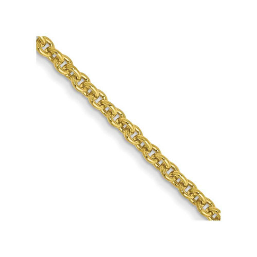 Image of 16" 10K Yellow Gold 1.4mm Cable Chain Necklace