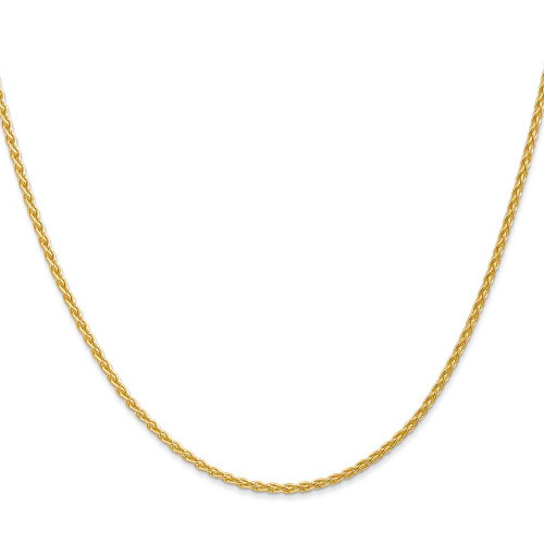 Image of 16" 10K Yellow Gold 1.75mm Parisian Wheat Chain Necklace