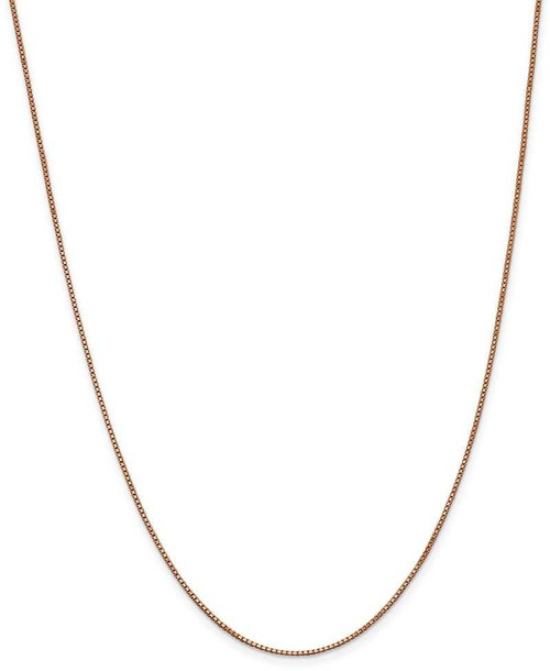 Image of 16" 14K Rose Gold 1.0mm Box Chain Necklace