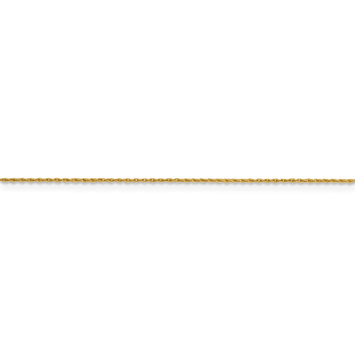 Image of 16" 14K Yellow Gold 0.8mm Loose Rope Chain Necklace