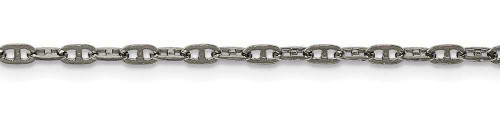 Image of 16" Stainless Steel Polished 2.75mm Anchor Chain Necklace