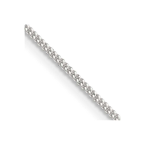 Image of 16" Sterling Silver 1.15mm Curb Chain Necklace