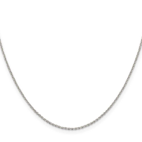 Image of 16" Sterling Silver 1.25mm Diamond-cut Forzantina Cable Chain Necklace