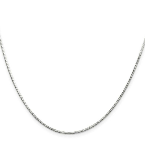 Image of 16" Sterling Silver 1.25mm Octagonal Snake Chain Necklace