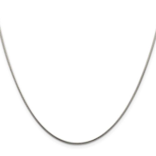 Image of 16" Sterling Silver 1.25mm Snake Chain Necklace